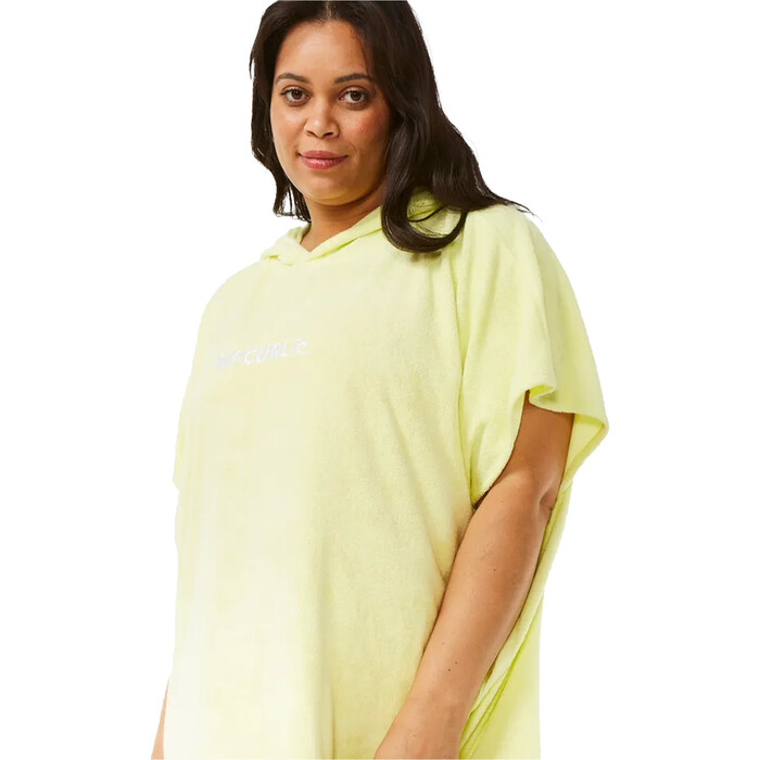 2024 Rip Curl Mujer Toalla Con Capucha Classic Surf Poncho 00ZWTO - Bright Yellow